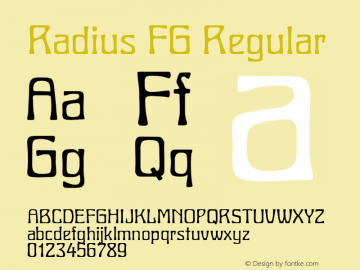 Radius FG Version 2.56图片样张