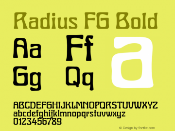 Radius FG Bold Version 2.56图片样张