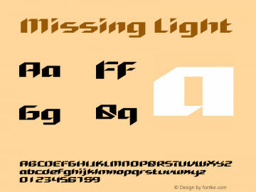 Missing Light Version 1.000图片样张