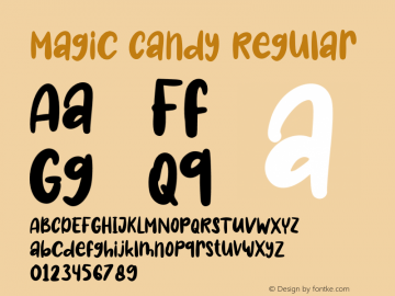 Magic Candy Version 1.006;Fontself Maker 3.5.7图片样张