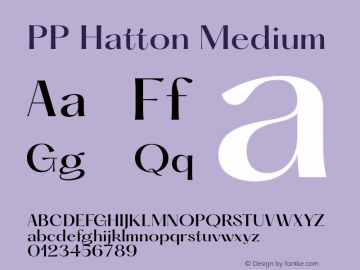 PP Hatton Medium Version 1.100图片样张