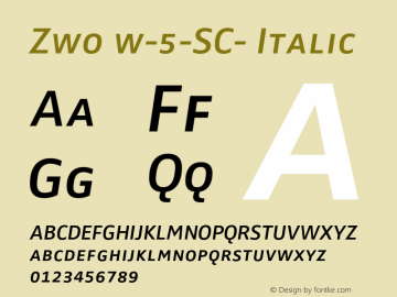 Zwo w-5-SC- Italic 4.313图片样张