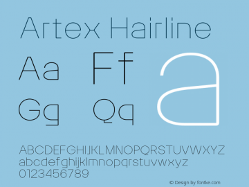 Artex-Hairline Version 1.005图片样张