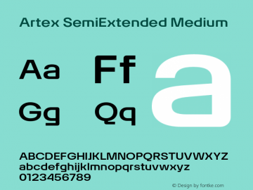 Artex-SemiExtendedMedium Version 1.005图片样张