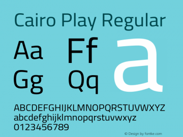 Cairo Play Regular Version 3.119图片样张