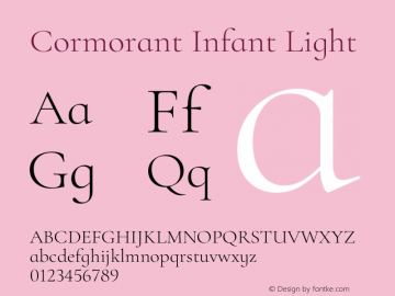 Cormorant Infant Light Version 4.000图片样张