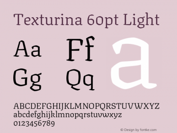 Texturina 60pt Light Version 1.002图片样张