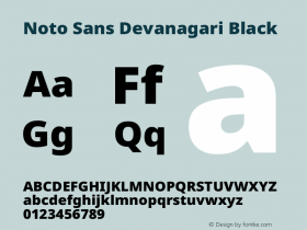 Noto Sans Devanagari Black Version 2.003图片样张
