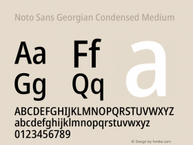 Noto Sans Georgian Condensed Medium Version 2.002图片样张