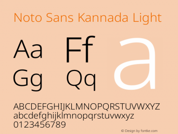 Noto Sans Kannada Light Version 2.003图片样张