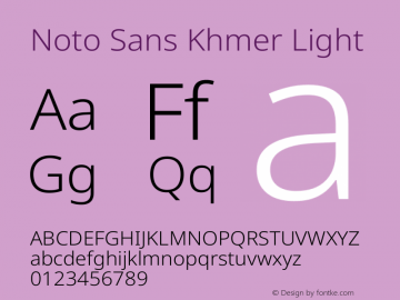 Noto Sans Khmer Light Version 2.003图片样张