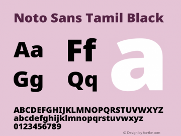 Noto Sans Tamil Black Version 2.003图片样张