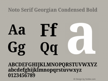 Noto Serif Georgian Condensed Bold Version 2.002图片样张