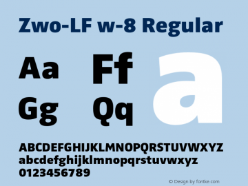 Zwo-LF w-8 Regular 4.313图片样张