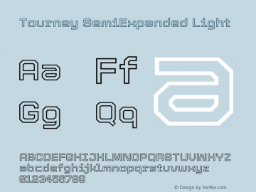 Tourney SemiExpanded Light Version 1.015图片样张