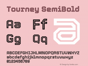 Tourney SemiBold Version 1.015图片样张