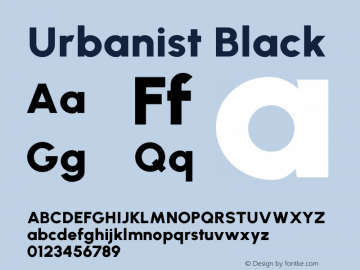 Urbanist Black Version 1.303图片样张