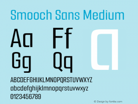 Smooch Sans Medium Version 1.010图片样张