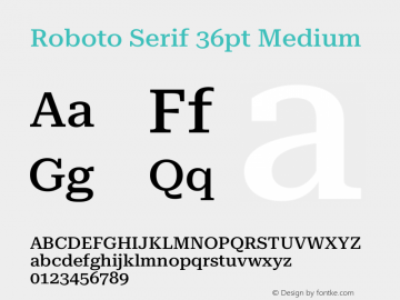 Roboto Serif 36pt Medium Version 1.007图片样张