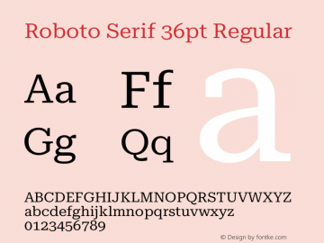 Roboto Serif 36pt Regular Version 1.007图片样张