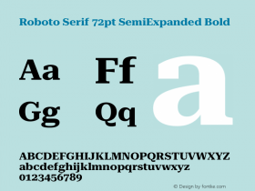 Roboto Serif 72pt SemiExpanded Bold Version 1.007图片样张