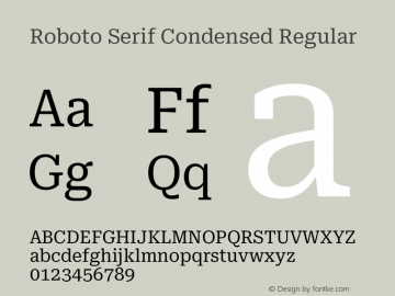 Roboto Serif Condensed Regular Version 1.007图片样张