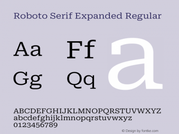 Roboto Serif Expanded Regular Version 1.007图片样张