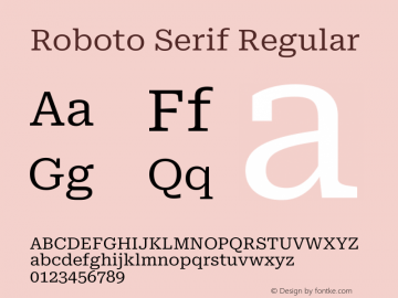 Roboto Serif Regular Version 1.007图片样张