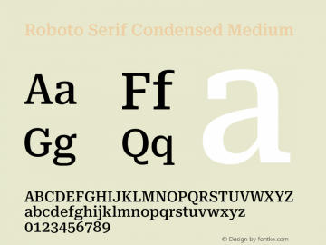 Roboto Serif Condensed Medium Version 1.007图片样张