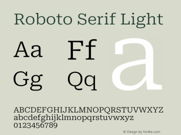 Roboto Serif Light Version 1.007图片样张