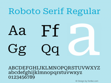 Roboto Serif Regular Version 1.007图片样张