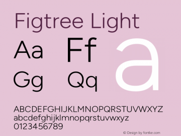 Figtree Light Version 1.000图片样张