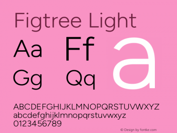 Figtree Light Version 1.000图片样张