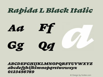 Rapida L Black Italic Version 1.016图片样张