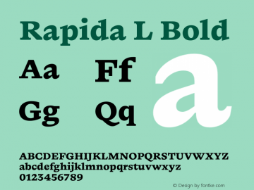 Rapida L Bold Version 1.016图片样张
