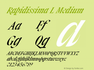 Rapidissima L Medium Version 1.016图片样张