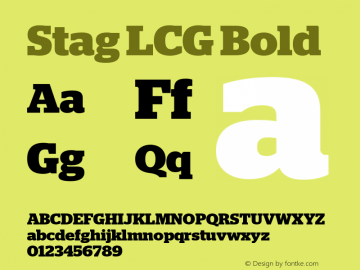 StagLCG-Bold Version 2.1 2011图片样张