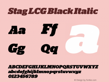 Stag LCG Black Italic Version 2.1 2011图片样张