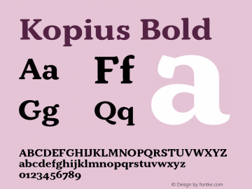 Kopius Bold Version 1.001图片样张