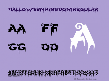 Halloween Kingdom Version 1.00;August 25, 2021;FontCreator 11.5.0.2430 64-bit图片样张