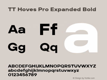 TT Hoves Pro Expanded Bold Version 3.000.17052022图片样张