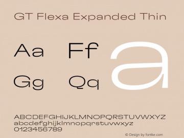 GT Flexa Exp Th Version 2.005;hotconv 1.0.109;makeotfexe 2.5.65596图片样张