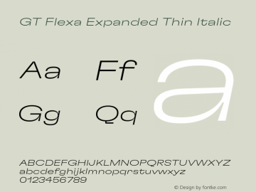 GT Flexa Exp Th It Version 2.005;hotconv 1.0.109;makeotfexe 2.5.65596图片样张