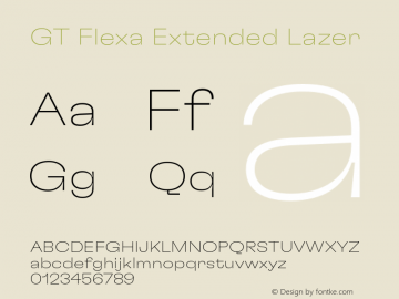 GT Flexa Ext Lz Version 2.005;hotconv 1.0.109;makeotfexe 2.5.65596图片样张