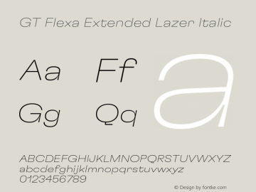 GT Flexa Ext Lz It Version 2.005;hotconv 1.0.109;makeotfexe 2.5.65596图片样张