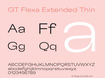 GT Flexa Ext Th Version 2.005;hotconv 1.0.109;makeotfexe 2.5.65596图片样张