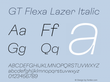 GT Flexa Lz It Version 2.005;hotconv 1.0.109;makeotfexe 2.5.65596图片样张