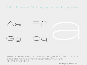 GT Flexa X Exp Lz Version 2.005;hotconv 1.0.109;makeotfexe 2.5.65596图片样张