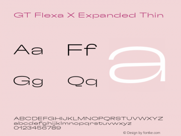GT Flexa X Exp Th Version 2.005;hotconv 1.0.109;makeotfexe 2.5.65596图片样张