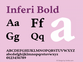 Inferi-Bold Version 1.000;FEAKit 1.0图片样张